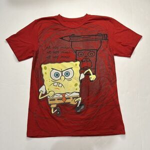 SpongeBob DoodleBob Red Youth Large Shirt Me Hoy Minoy Viacom 2022